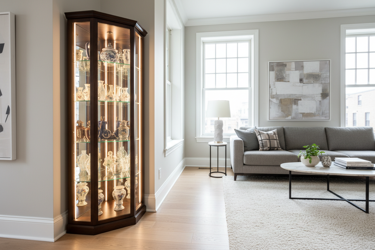 Corner Curio Cabinet With Lighting — The Display Secret That Actually Makes Your Corner Shine