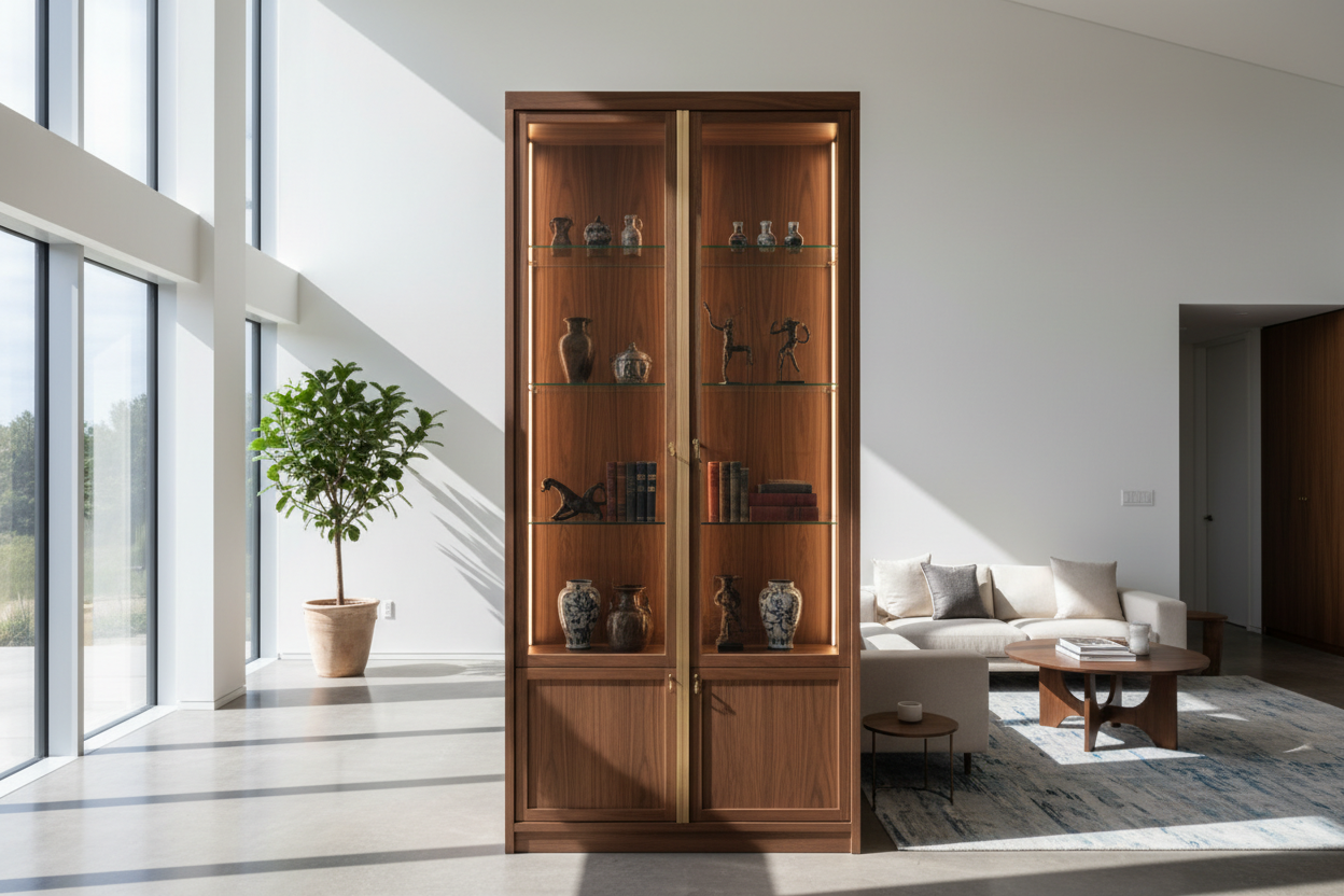 Tall Lighted Curio Cabinet — The Height Mistake That's Actually Making Your Collections Disappear