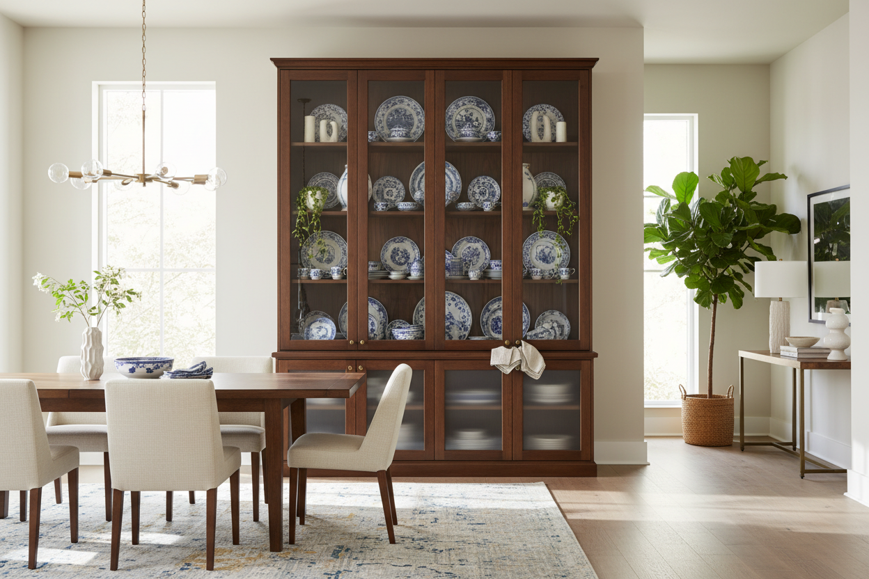 China Cabinet Hutch — The Display Mistake That's Actually Hiding Your Best Pieces