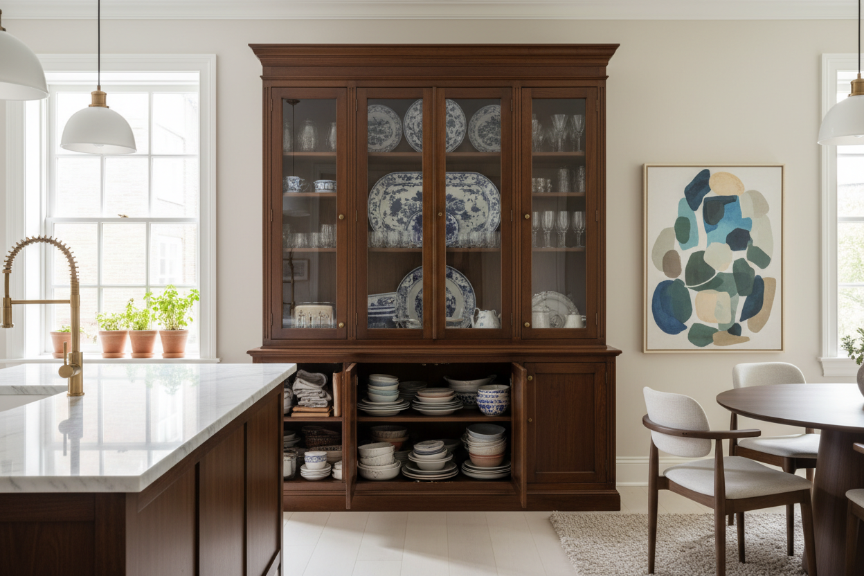 China Hutch and Cabinet: The Kitchen Display Mistake That's Actually Hiding Your Best Pieces