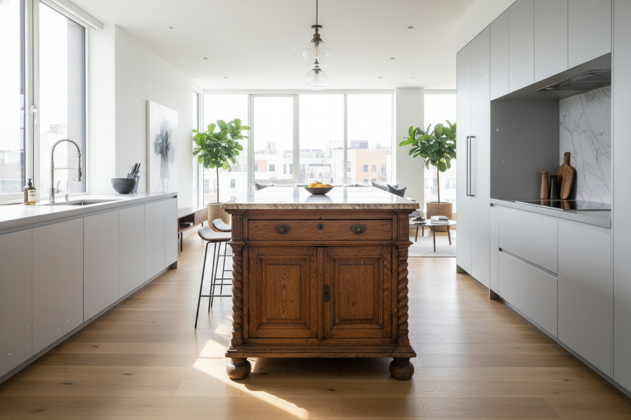 That Antique Island You're Eyeing Might Be Ruining Your Kitchen Flow