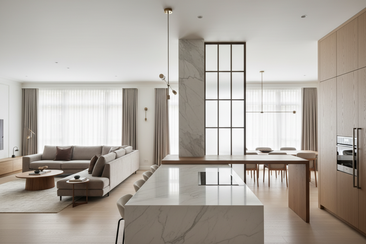 Your Kitchen Island Column Might Be Ruining Your Sightlines (Here's How to Fix It)
