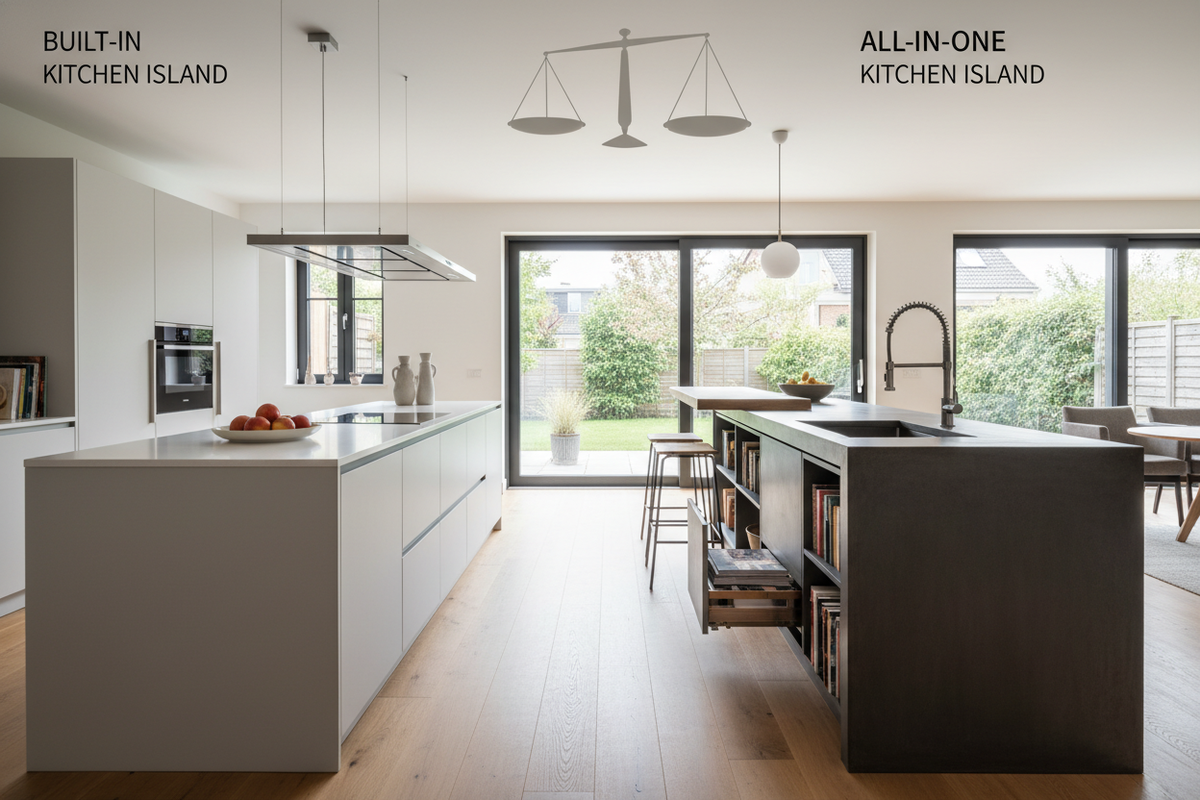 Built-In vs. All In One Kitchen Island: Which Actually Costs More?