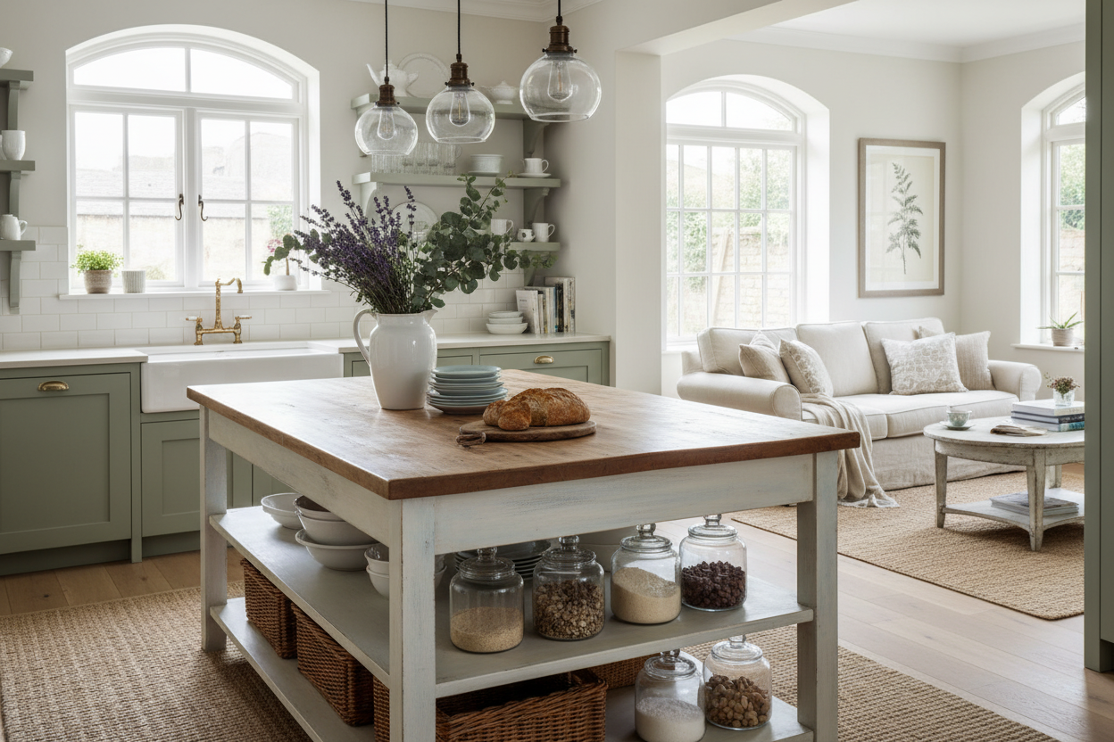 I Found a Shabby Chic Kitchen Island That Doesn't Look Tacky