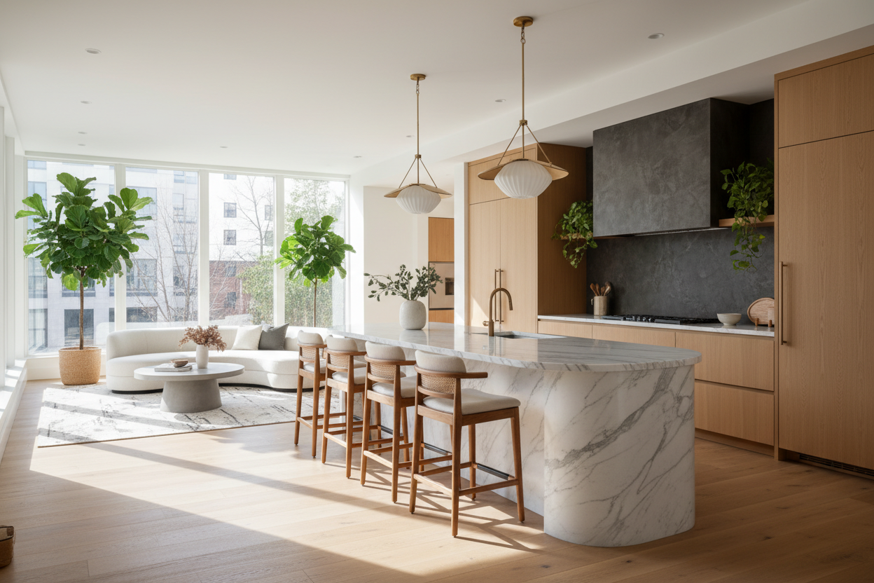 Why an Oblong Kitchen Island Solves the 'Boxy' Kitchen Problem