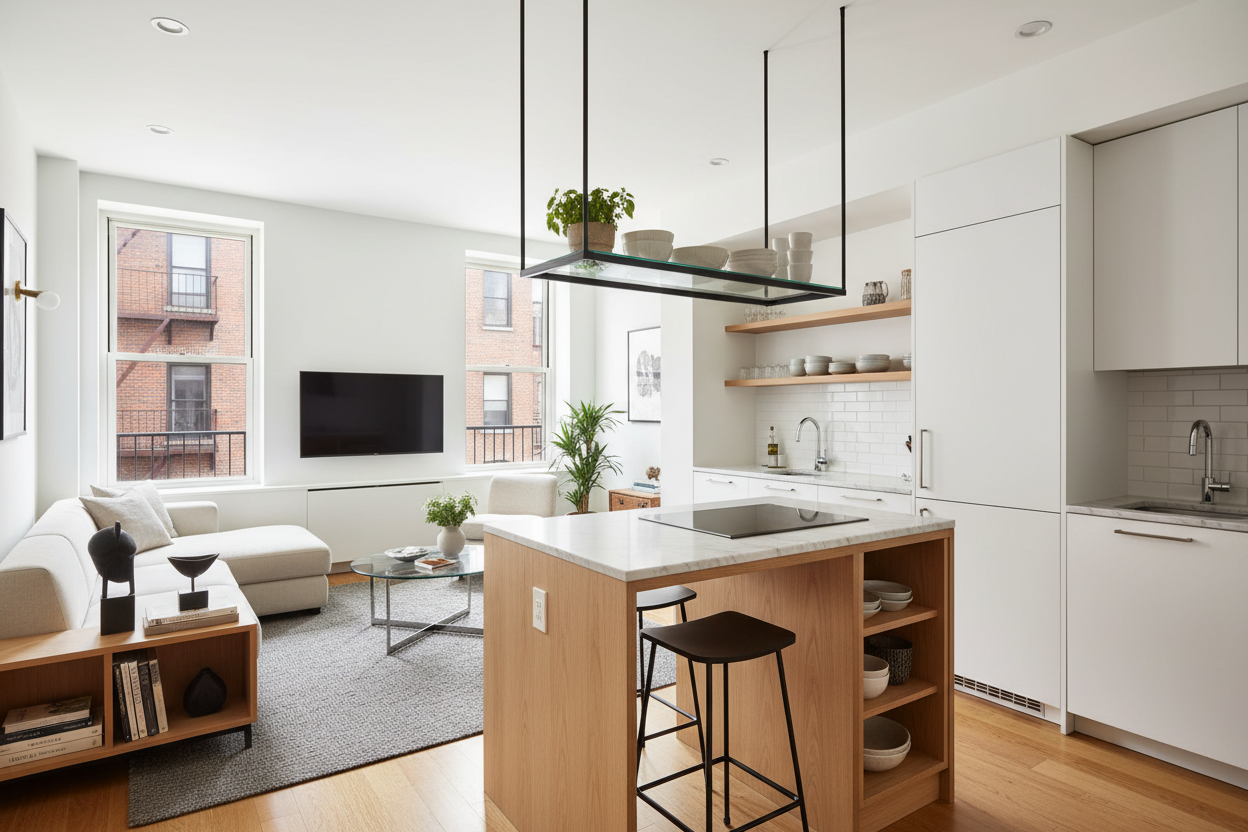 Is a Kitchen Island New York Style Worth the Lost Floor Space?