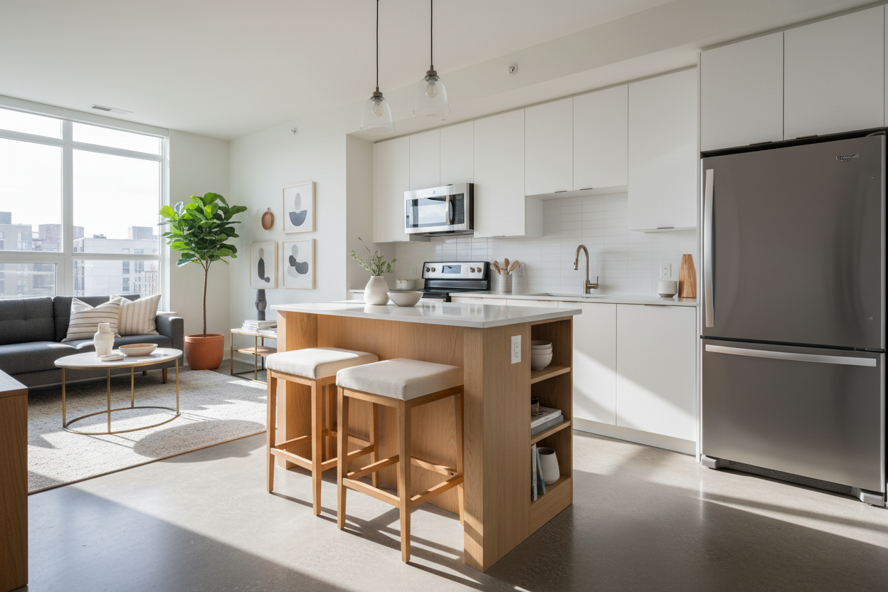 I Finally Figured Out Small Kitchen Island Seating For My Condo