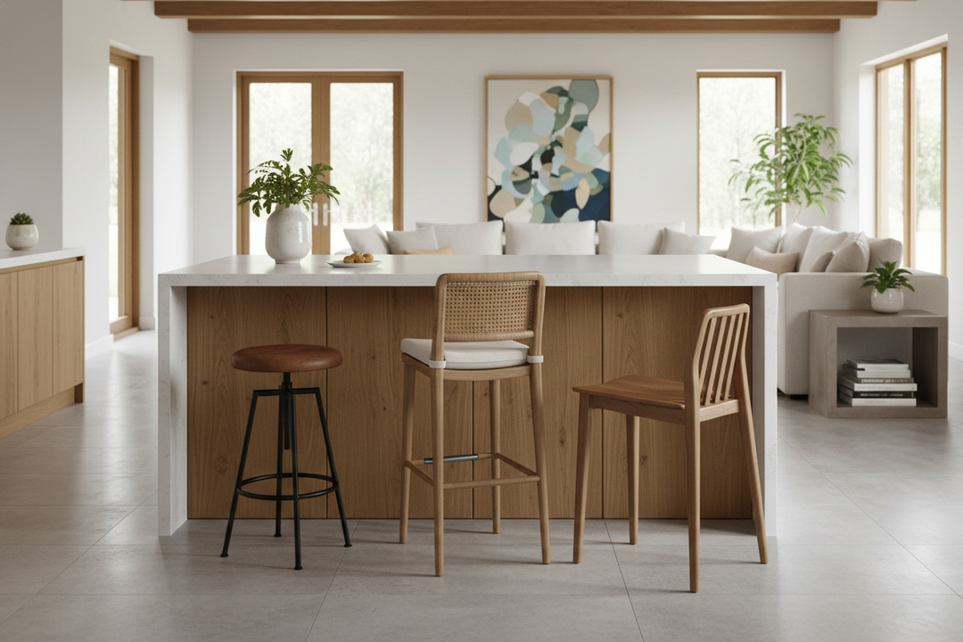 Stop Trying to Perfectly Match Your Island and Chairs