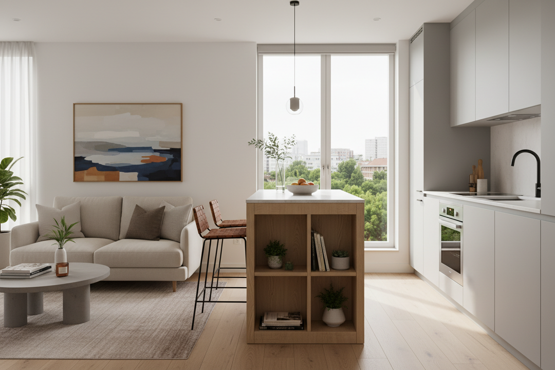 I Swapped My Awkward Dining Table for a 2 Seat Kitchen Island