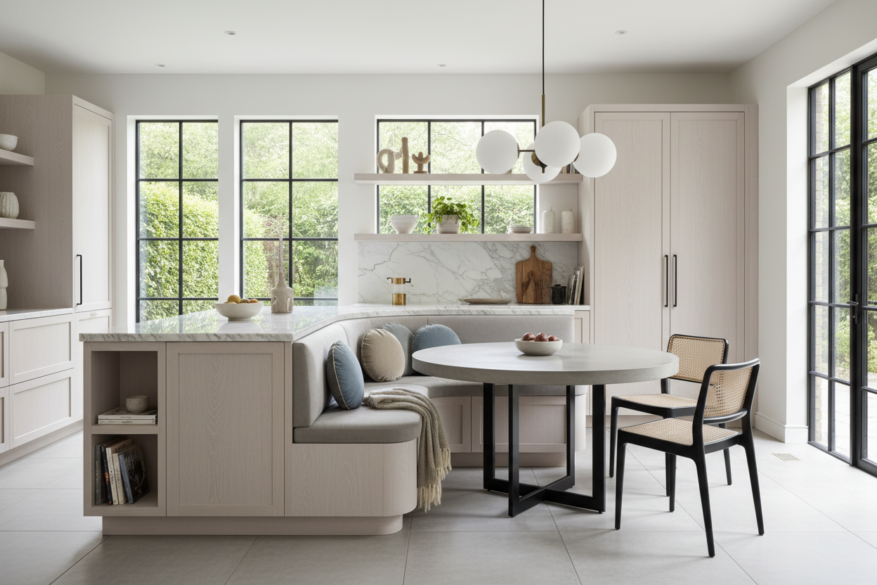 The Unspoken Rules of a Banquette Seating Kitchen Island
