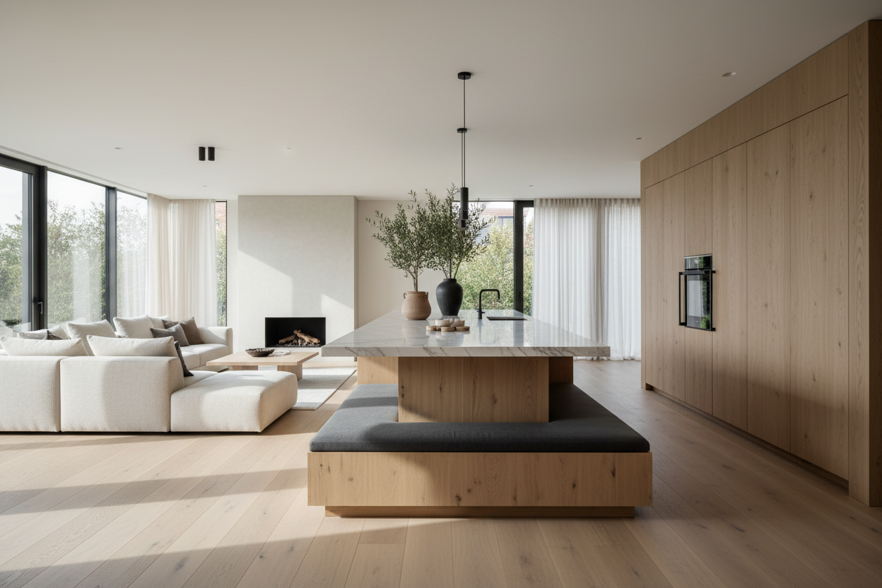 Why We Built a Kitchen Island With Low Seating (And Ditched Stools)