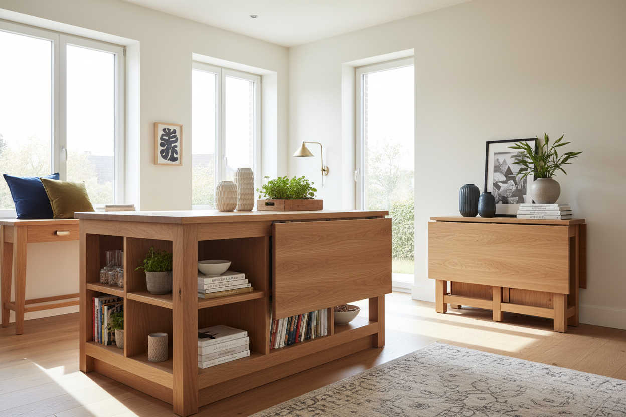 Is a Drop Leaf Kitchen Island Table the Secret to a Better Galley Flow?