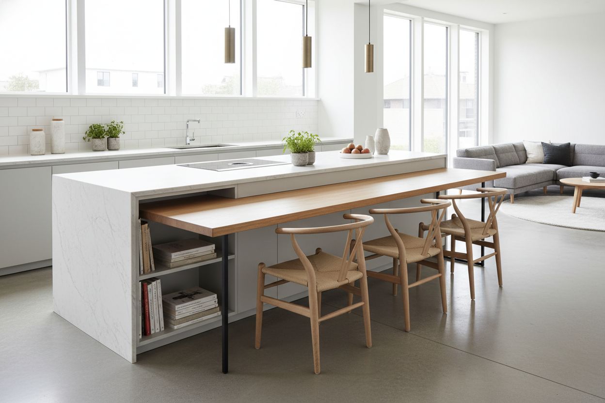 The Heavy Box Is Dead: Try a Kitchen Island Table Modern Hybrid