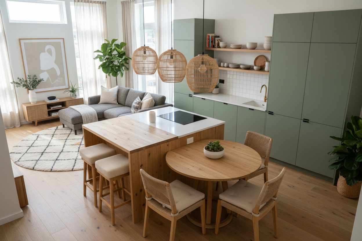 How We Made Our Kitchen Dining Room Combo With Island Actually Cozy