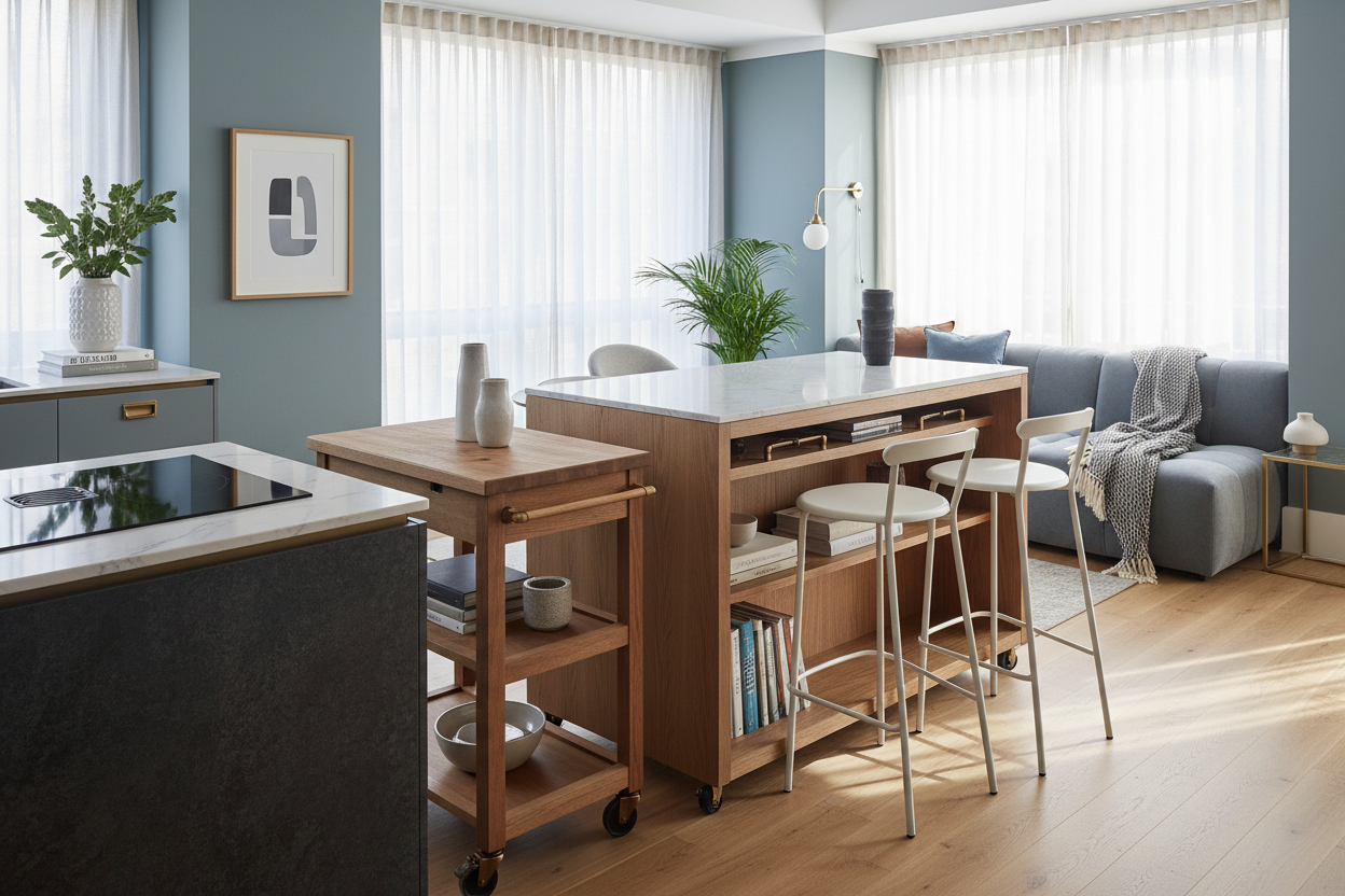 Why I Traded My Clunky Dining Set for a Movable Breakfast Bar