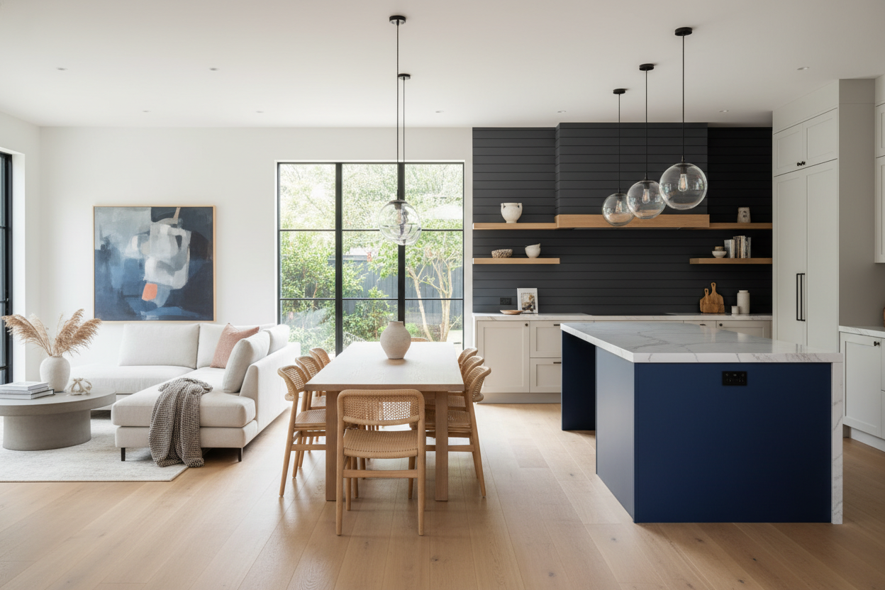 Stop Painting It White: My Kitchen Island Accent Wall Fix