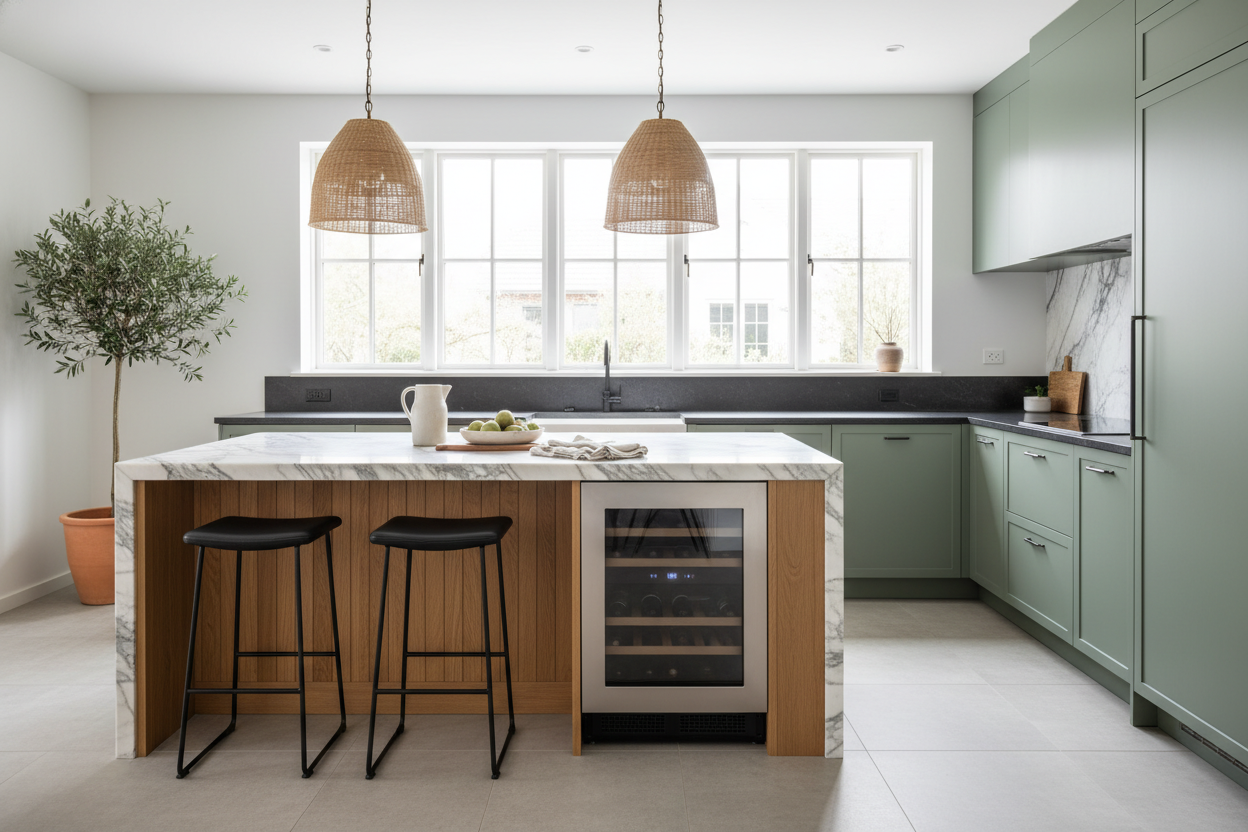 Does a Kitchen Island Different Countertop Look Like a Mistake?