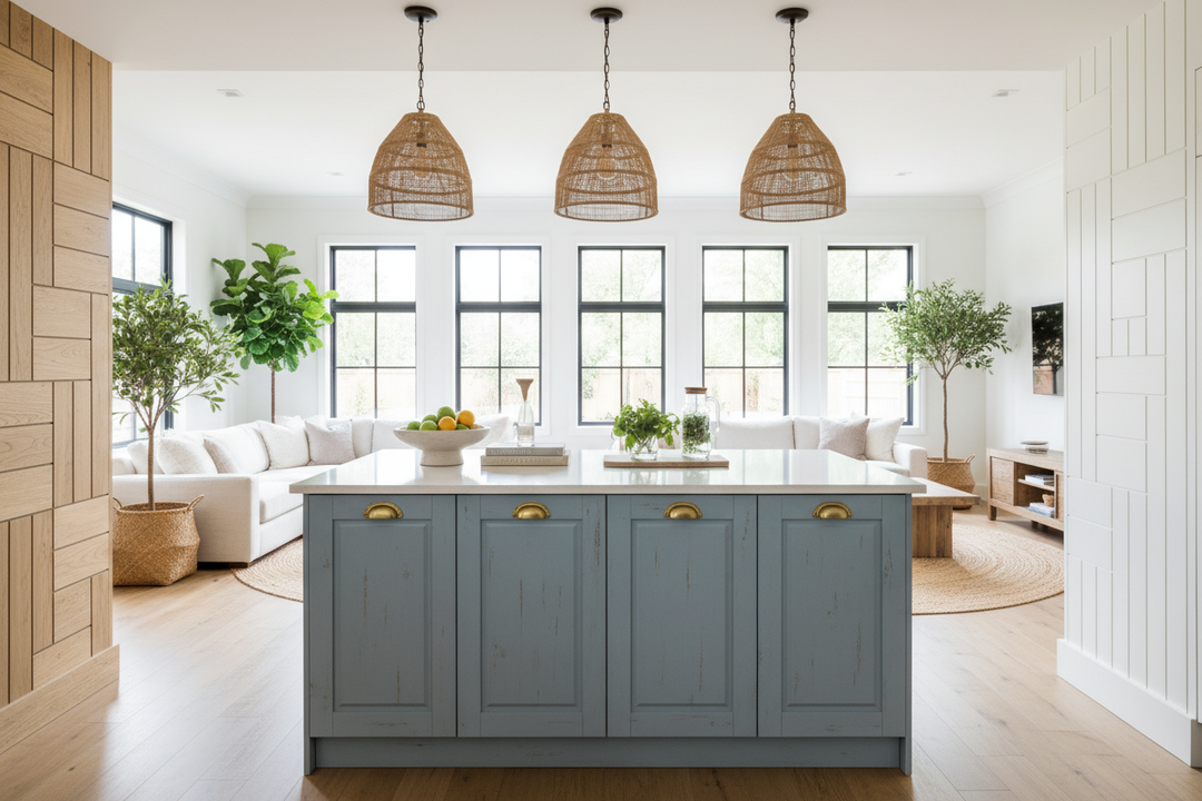 My $50 Faux Door Hack & Other Kitchen Island Back Panel Ideas