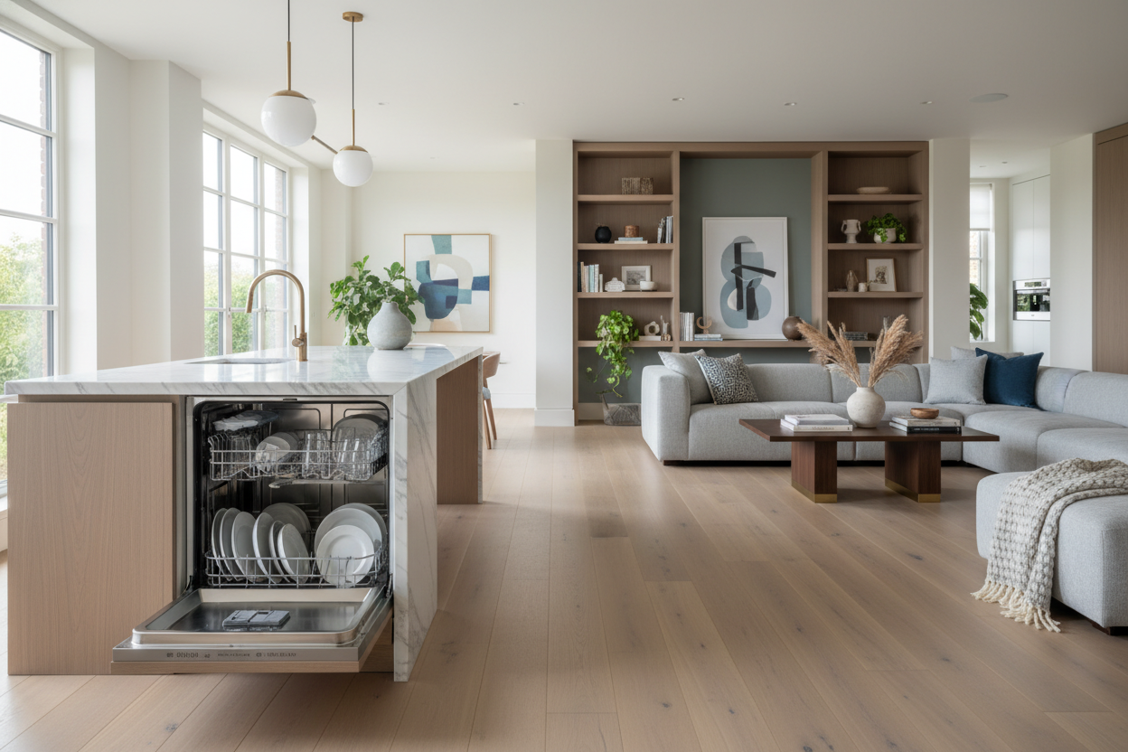 The Open Dishwasher Test: Real Rules for Kitchen Island Clearance