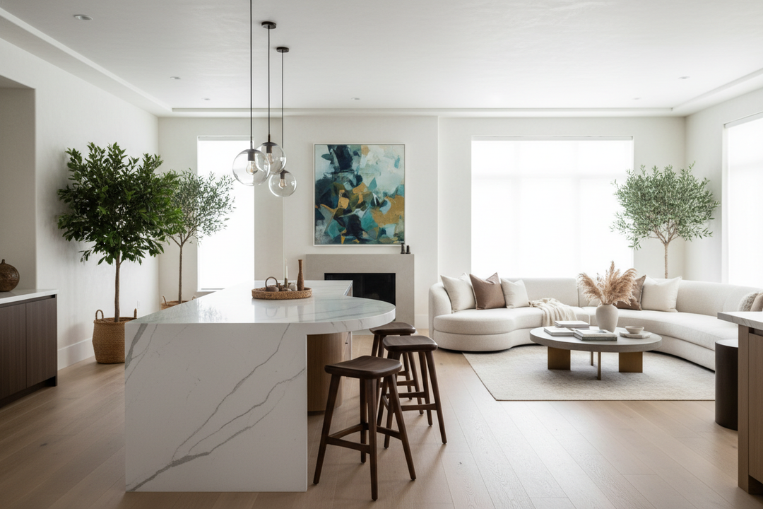 Nobody Wants to Sit in a Straight Line at an 8 Feet Kitchen Island