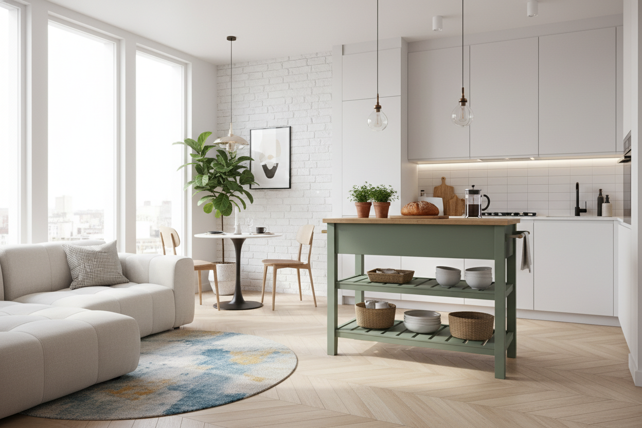 I Swear By a 24x36 Kitchen Island For Awkward Layouts