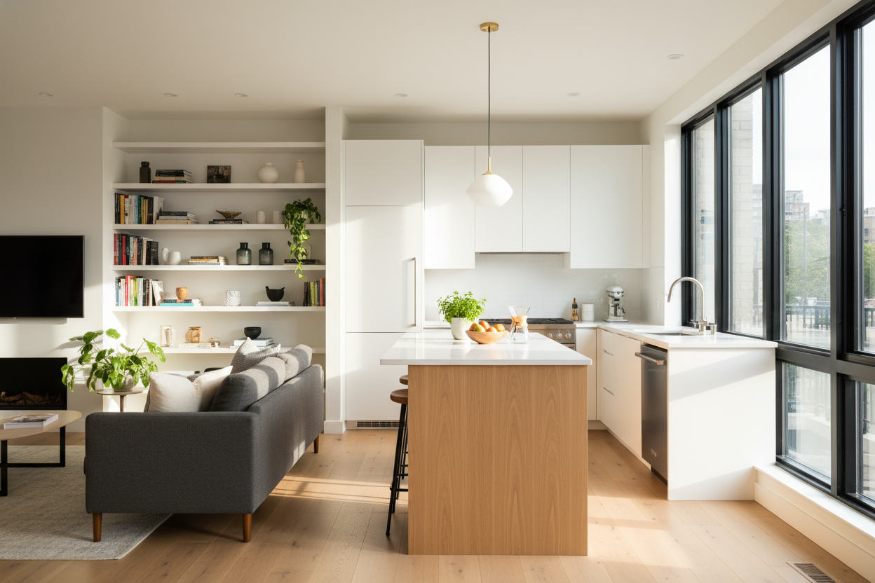 Don't Tear Down That Wall: Try a Skinny 24 x 60 Kitchen Island