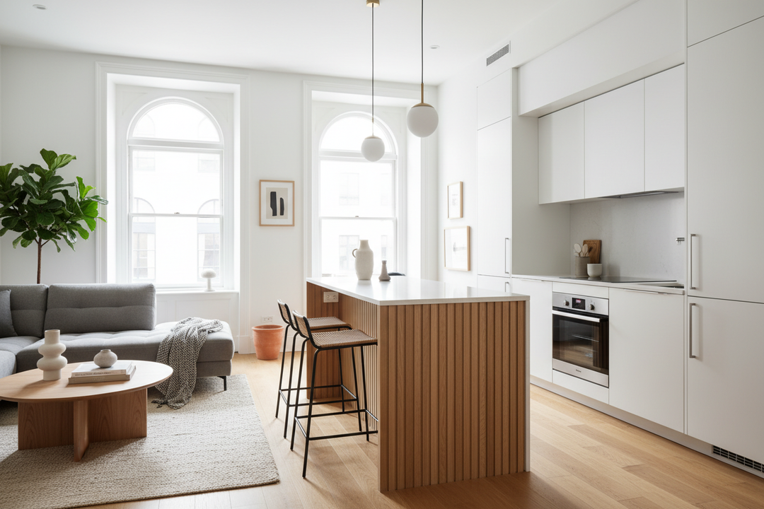 I Squeezed a Kitchen Island 18 Inches Wide Into My Tiny Kitchen