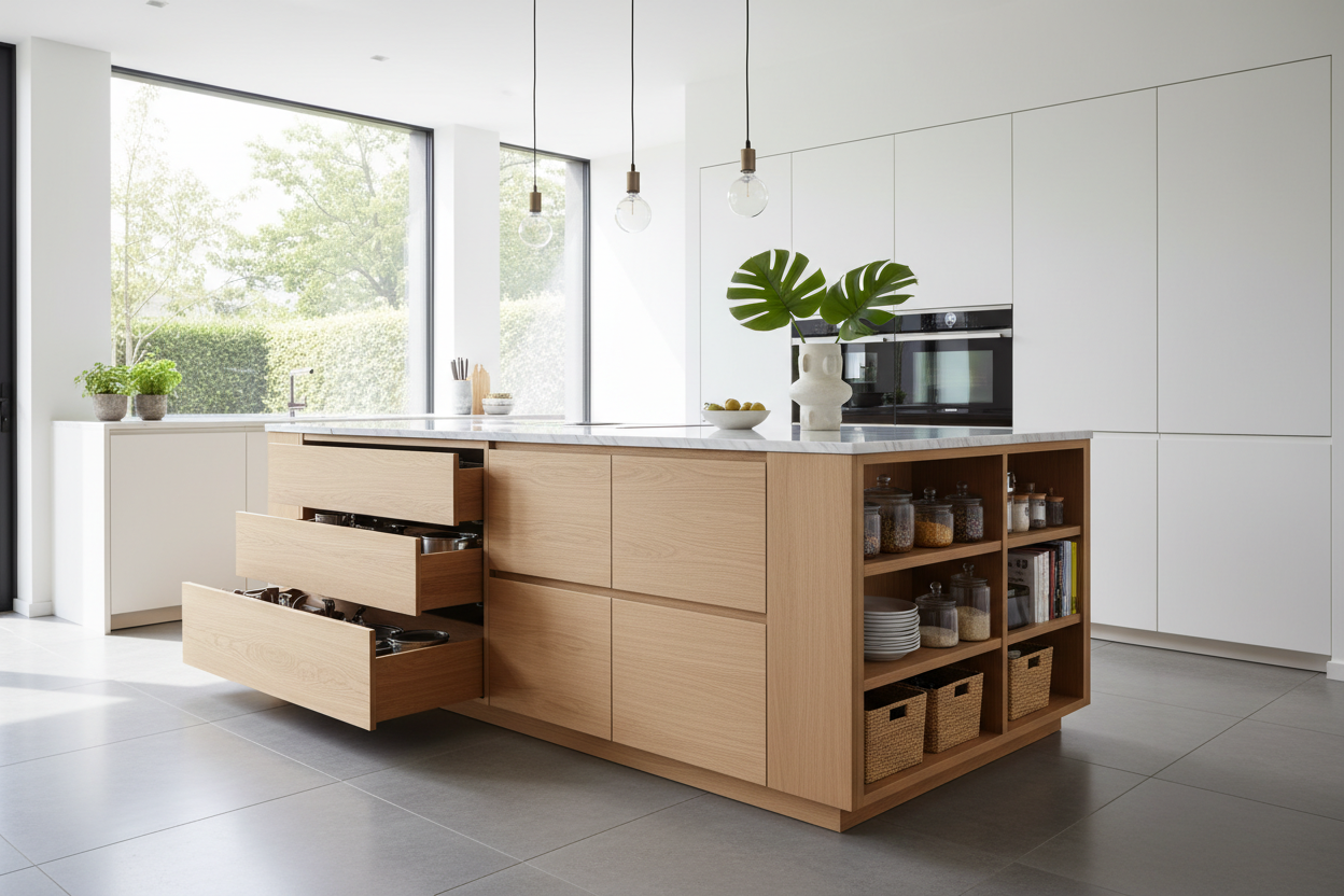 Why an Island for Kitchen With Storage Beats One With Bar Stools