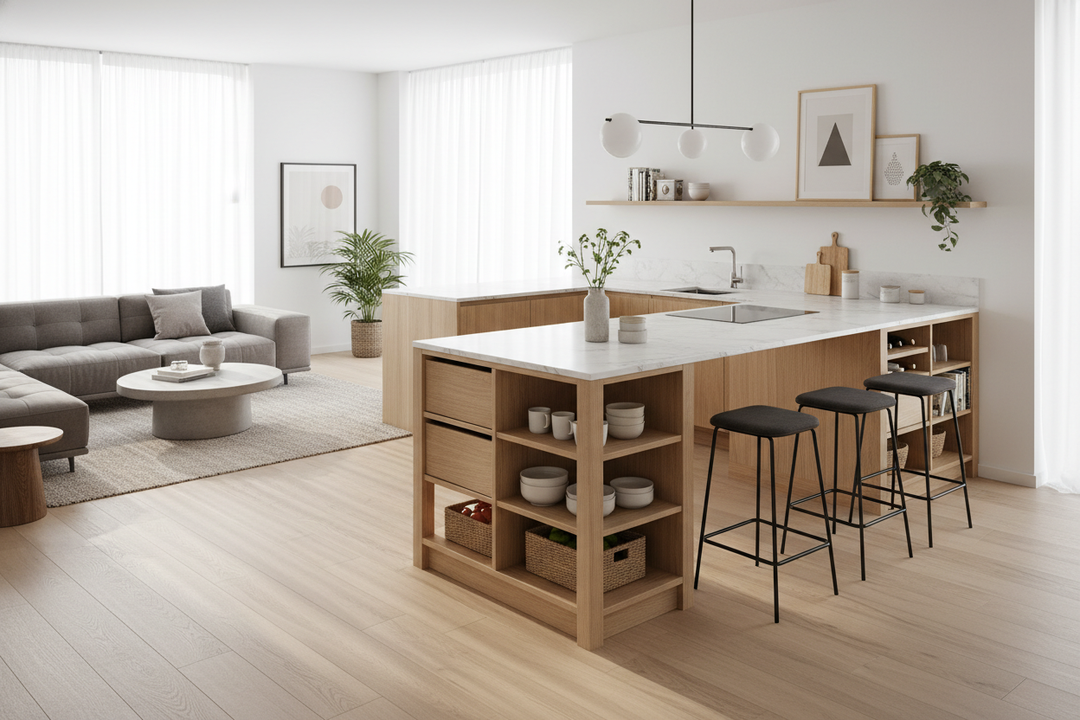 Why Kitchen Island Table Storage Beats a Massive Block of Cabinets