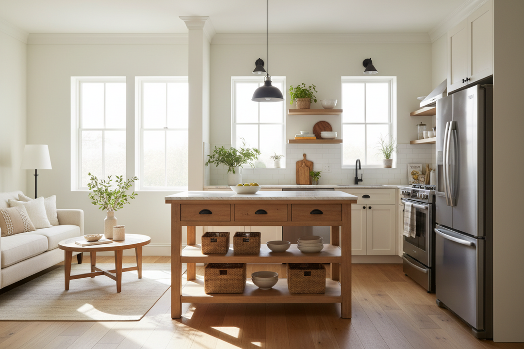 Don't Remodel Yet: Try a Small Kitchen Island With Storage First