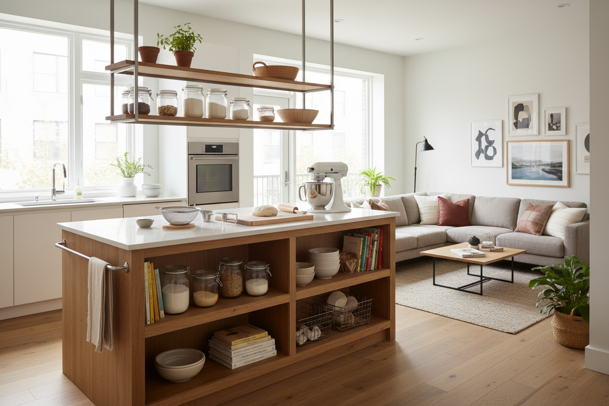 Why I Swapped My Pantry for a Kitchen Island Bakers Rack