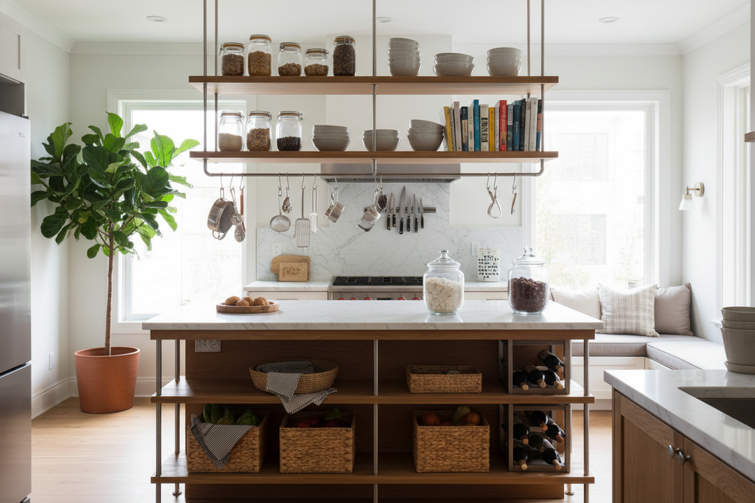 The Best Kitchen Island With Storage Ideas Don't Involve Cabinets