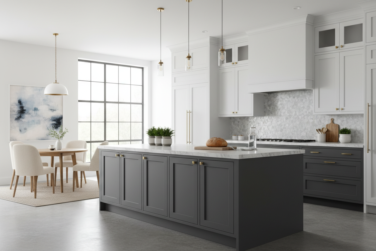 Are Kitchen Cabinet 2 Tone Designs Finally Out of Style?
