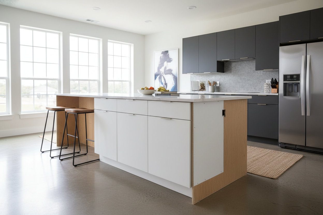 I Tried Using Regular Cabinets for an Island (And Totally Regret It)