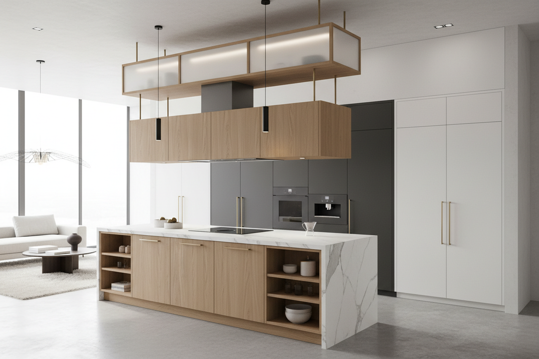 The 3 Height Rules for Overhead Cabinets Above Island Setups