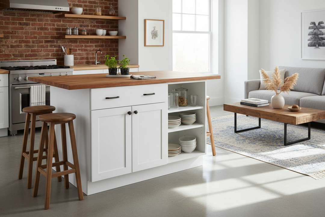 Is Using Wall Cabinets for Island Storage Actually Cheaper?