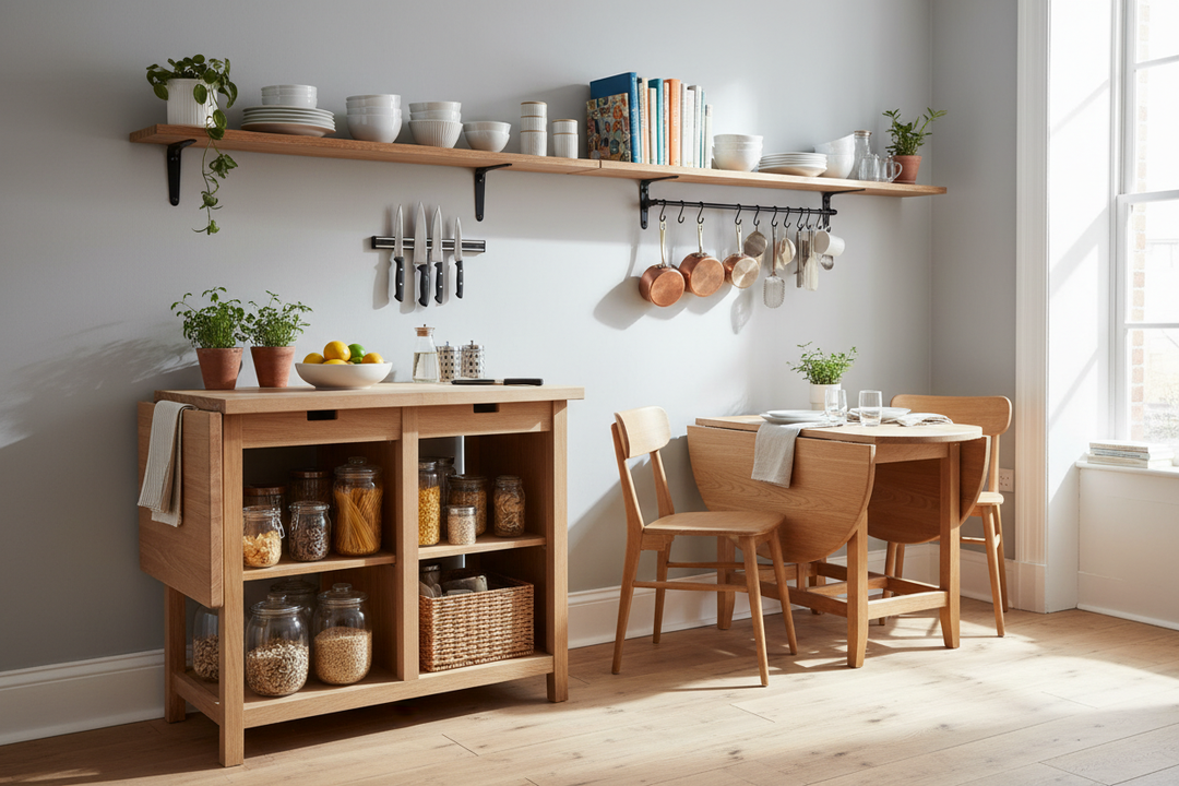 How a Drop Leaf Kitchen Cart Saved My Sanity in a Tiny Rental