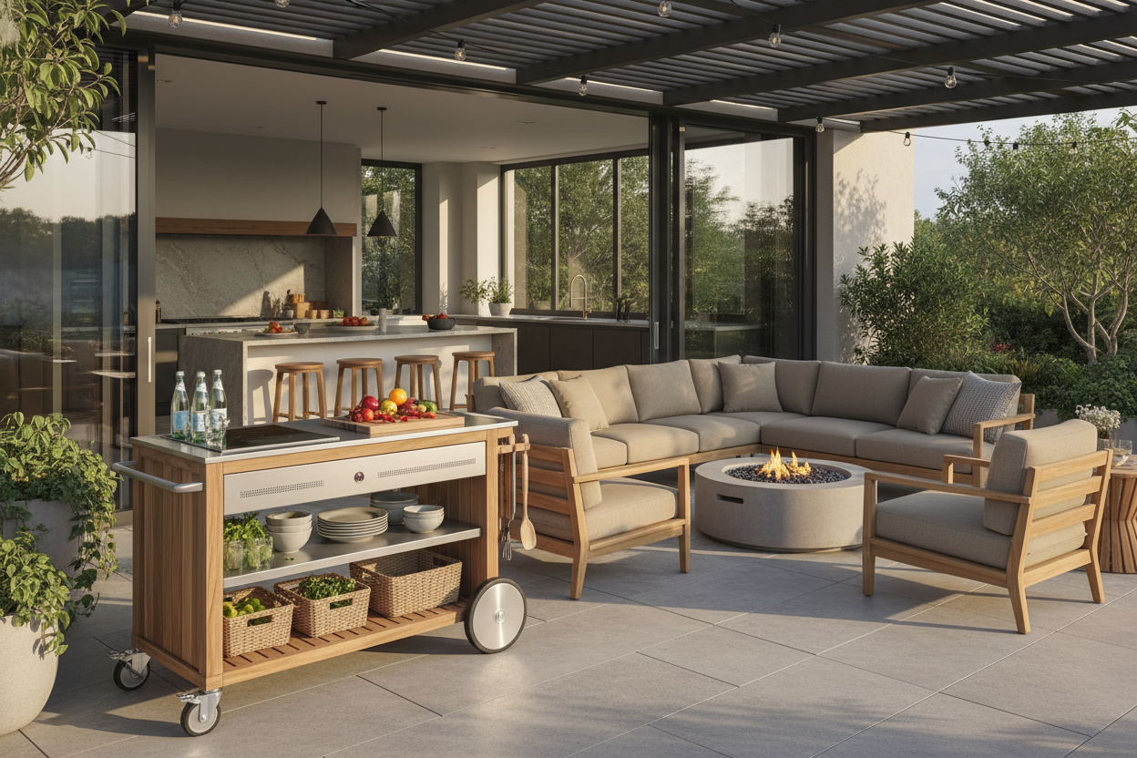 Built-In vs. Rolling: Why I Chose an Outdoor Kitchen Cart