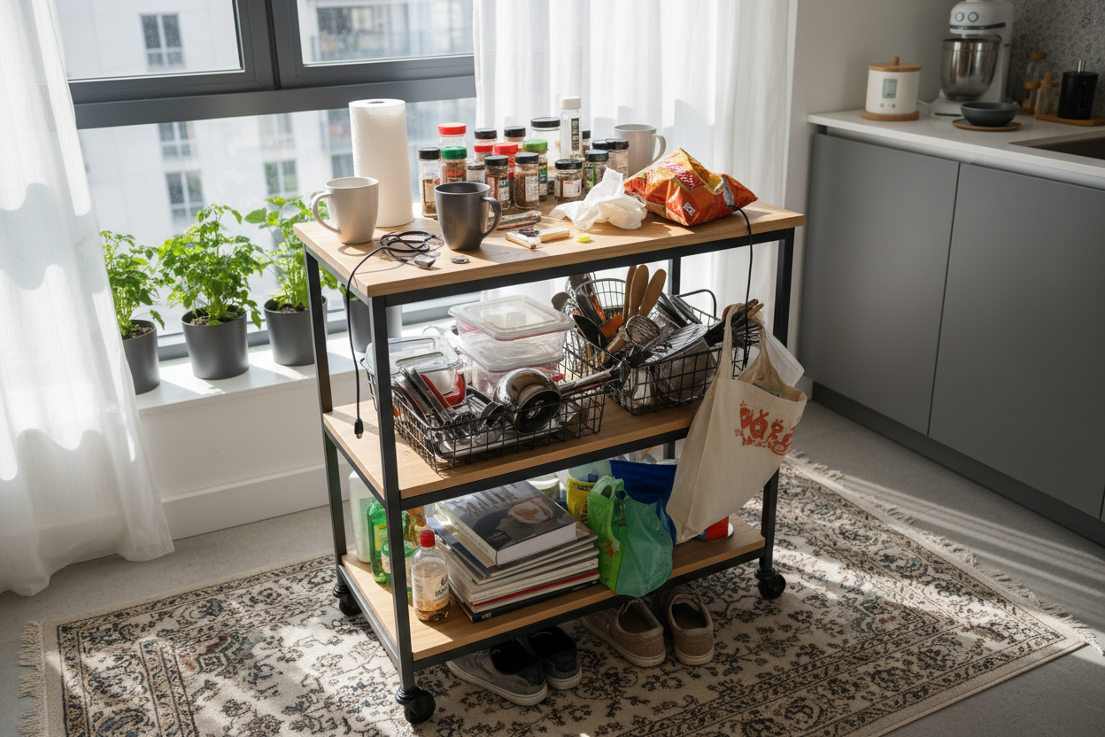 Why Your Kitchen Cart on Wheels With Storage Looks Like a Mess