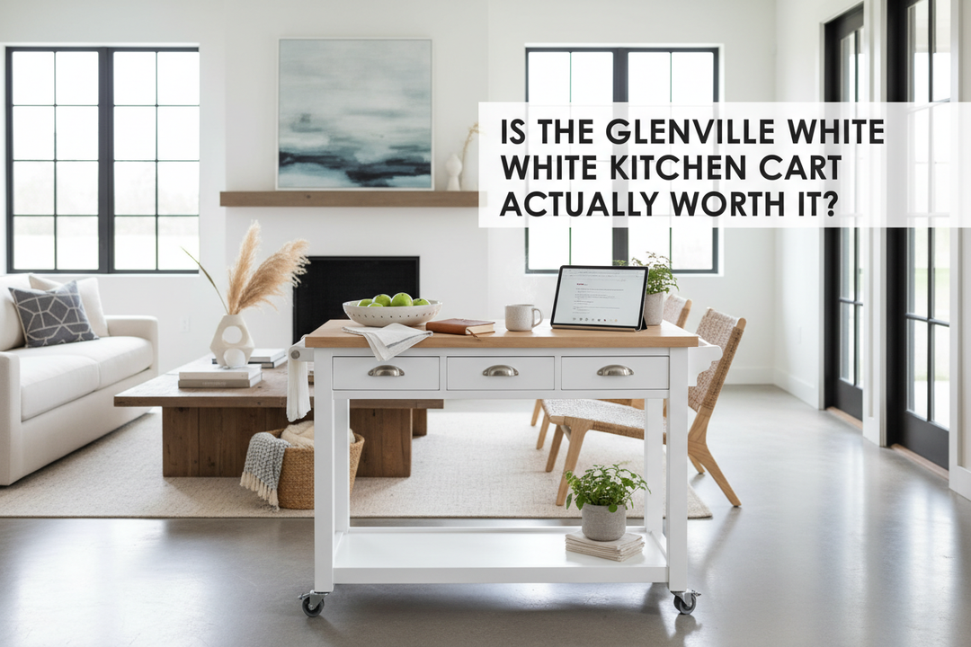 Is the Glenville White Kitchen Cart Actually Worth It?