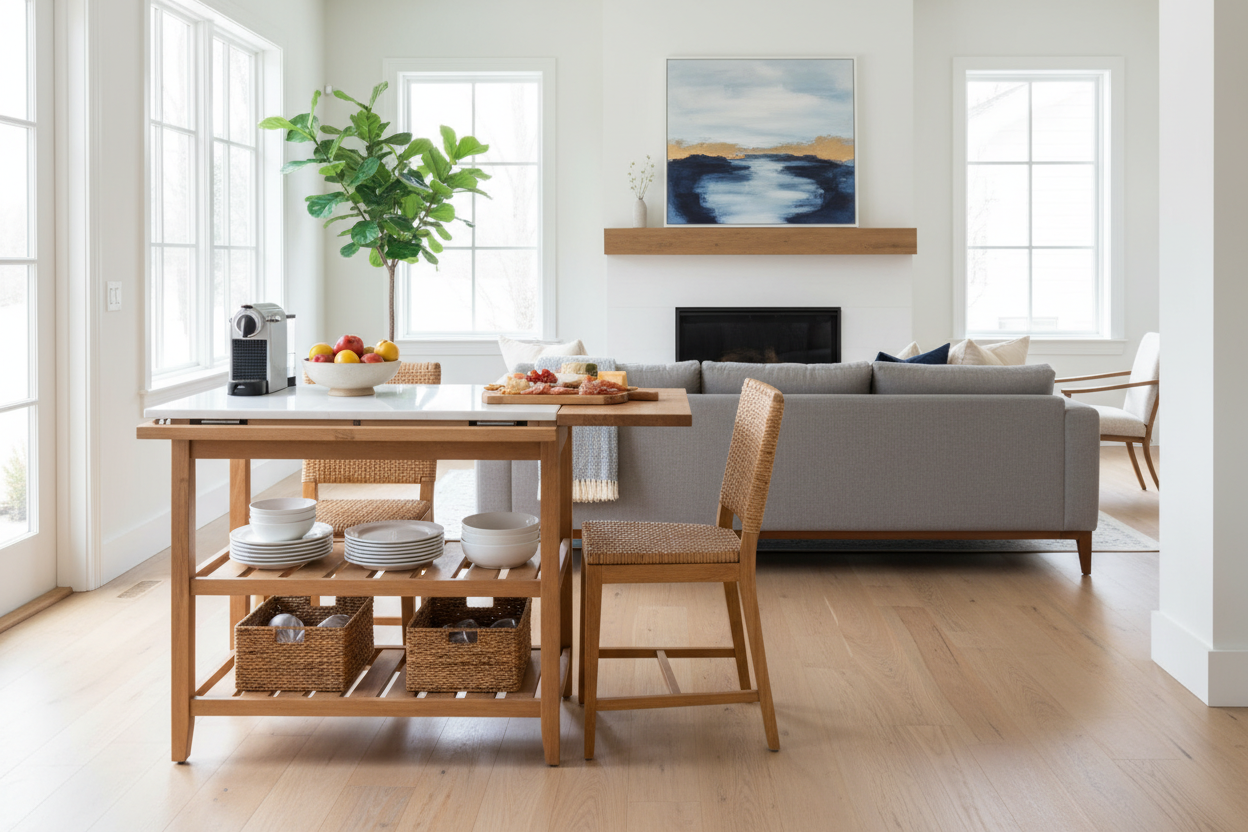 Is the Mainstays Kitchen Island Cart With Drop Leaf Top Actually Good?