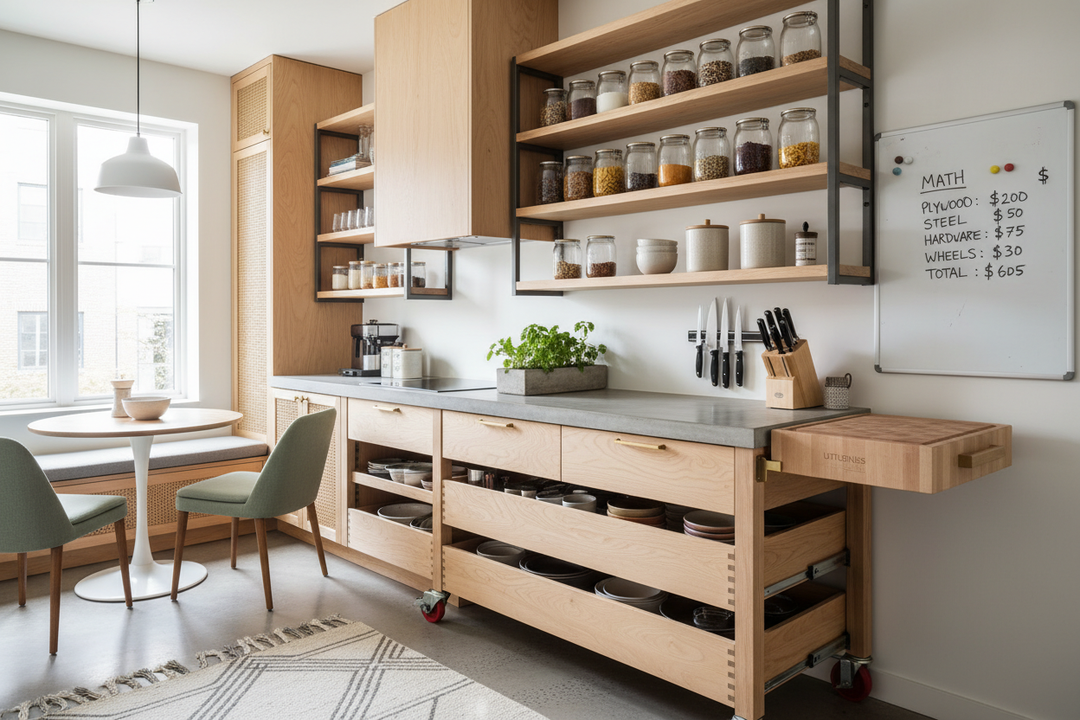 I Designed a Custom Kitchen Cart From Scratch (Here's the Math)