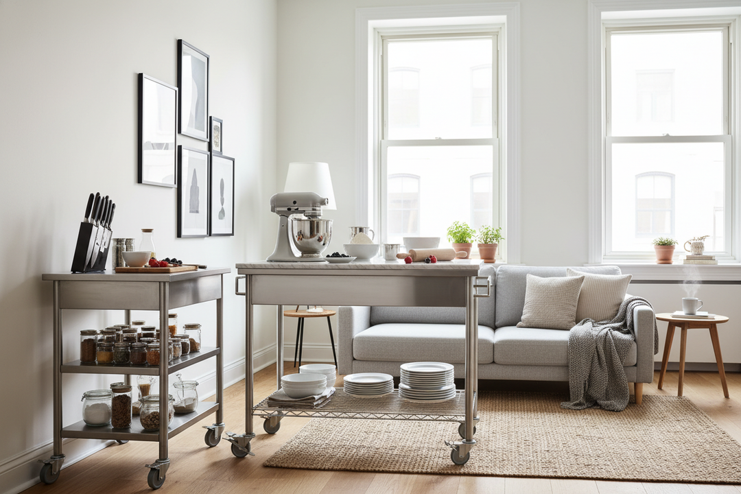 I Swapped My Wood Block for a Stainless Steel Kitchen Island Trolley