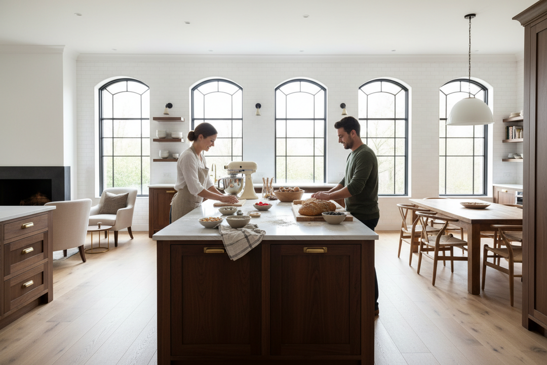 Why I Chose a Deep Kitchen Island Over Extra Walkway Space