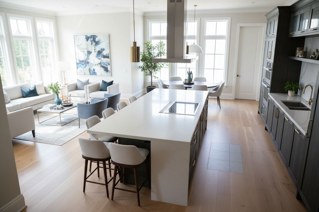 The Spacing Math for a Kitchen Island With Stove Top and Seating