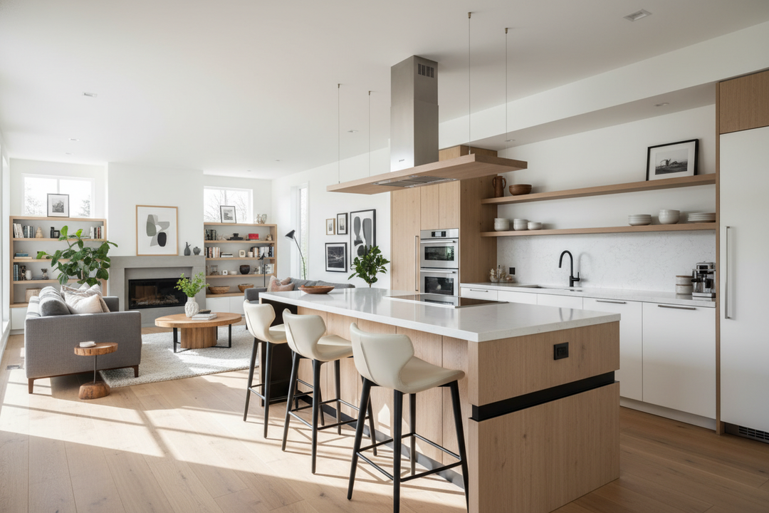 We Ripped Out a Wall for a Center Island Kitchen With Stove