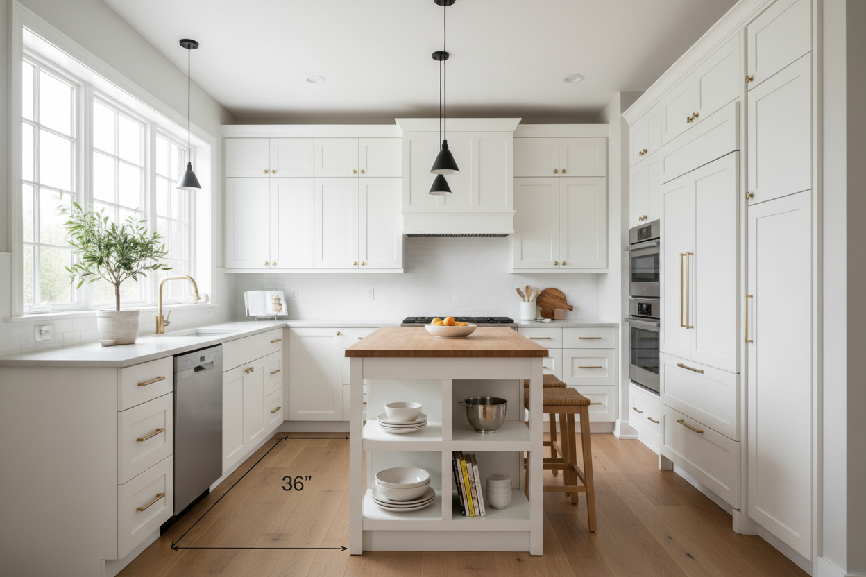 The Clearance Math That Makes Small Kitchen Designs With Island Work