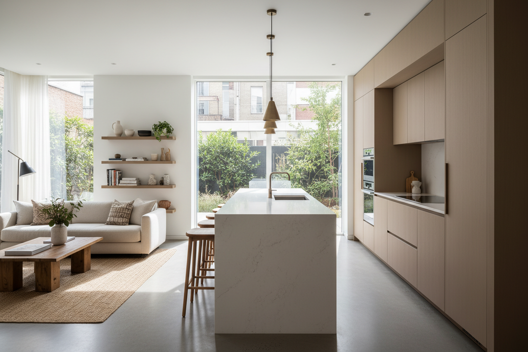 The 18-Inch Rule for an Island in Narrow Kitchen Layouts
