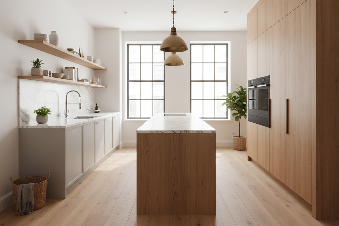 Your Narrow Kitchen Design With Island Is Probably Blocking the Oven