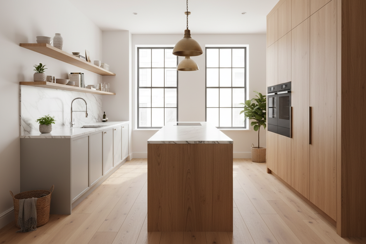 Your Narrow Kitchen Design With Island Is Probably Blocking the Oven